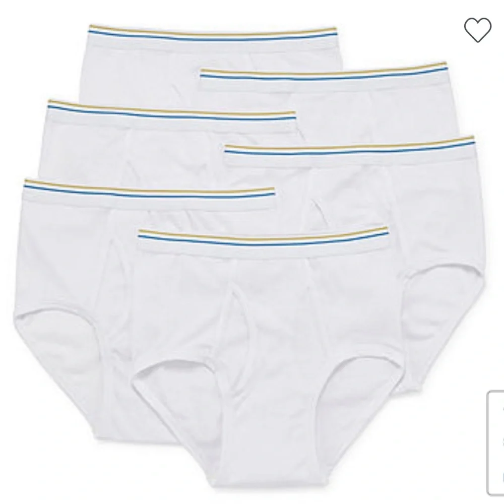 STAFFORD 6p Full Cut Briefs 100% Cotton Size 40 $28 lcsr
